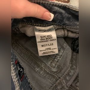 Women’s silver jeans